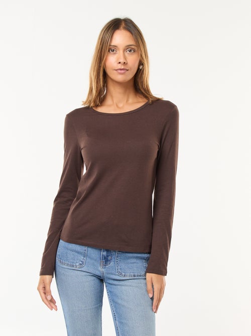 T-shirt in jersey a maniche lunghe - Kiabi