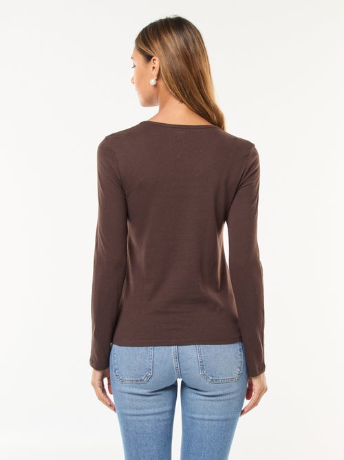 T-shirt in jersey a maniche lunghe - Kiabi