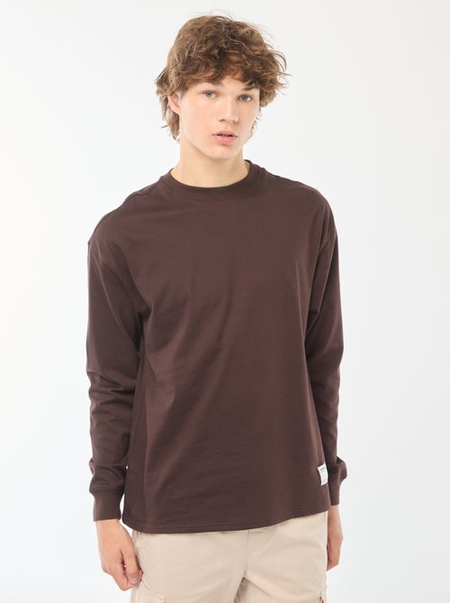T-shirt in jersey a maniche lunghe - Kiabi