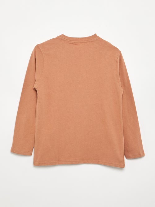T-shirt in jersey a maniche lunghe - Kiabi T-shirt in jersey a maniche lunghe - Kiabi