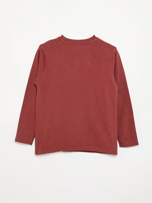 T-shirt in jersey a maniche lunghe - Kiabi