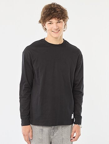 T-shirt in jersey a maniche lunghe