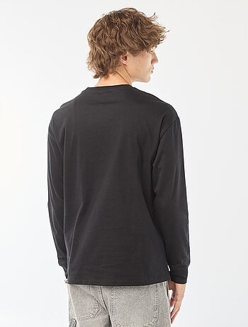 T-shirt in jersey a maniche lunghe