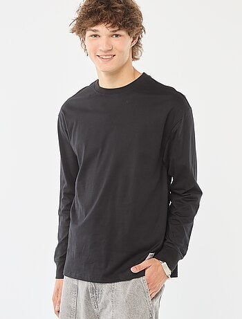 T-shirt in jersey a maniche lunghe