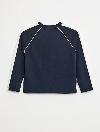 T-shirt in jersey a maniche lunghe