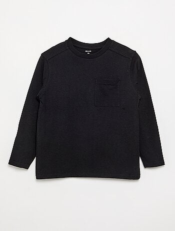 T-shirt in jersey a maniche lunghe