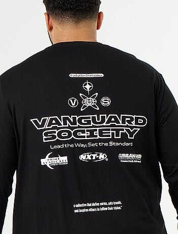T-shirt in jersey a maniche lunghe