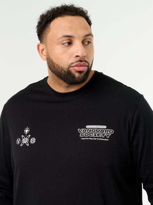 T-shirt in jersey a maniche lunghe - Kiabi