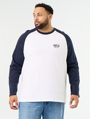 T-shirt in jersey a maniche lunghe raglan