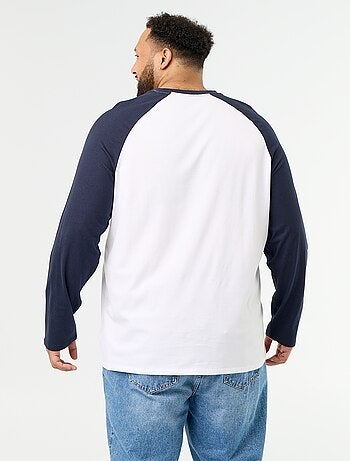 T-shirt in jersey a maniche lunghe raglan