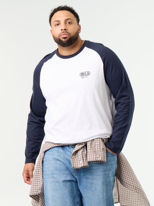T-shirt in jersey a maniche lunghe raglan - Kiabi