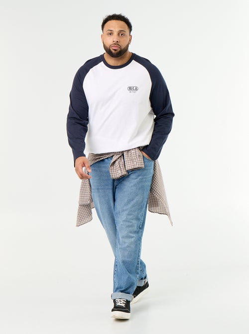 T-shirt in jersey a maniche lunghe raglan - Kiabi