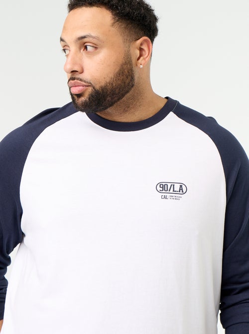 T-shirt in jersey a maniche lunghe raglan - Kiabi