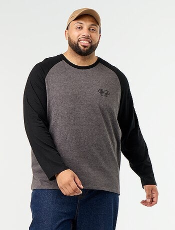 T-shirt in jersey a maniche lunghe raglan