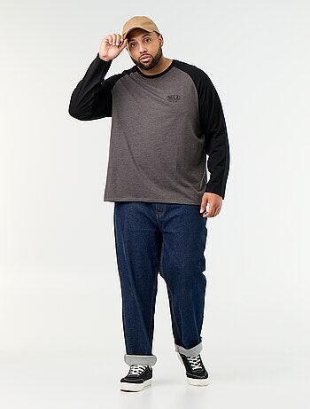 T-shirt in jersey a maniche lunghe raglan