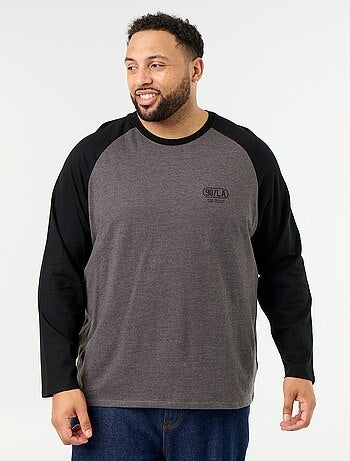 T-shirt in jersey a maniche lunghe raglan