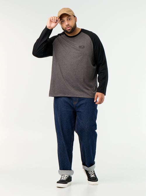 T-shirt in jersey a maniche lunghe raglan - Kiabi