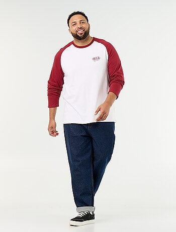 T-shirt in jersey a maniche lunghe raglan