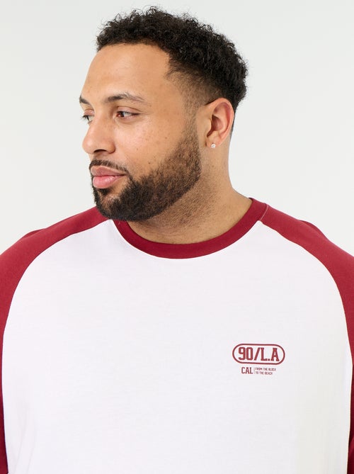 T-shirt in jersey a maniche lunghe raglan - Kiabi