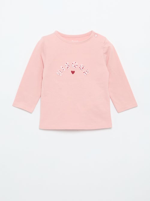T-shirt in jersey a maniche lunghe - Kiabi