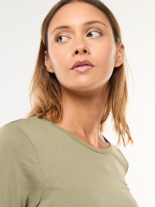 T-shirt in jersey a maniche lunghe - Kiabi