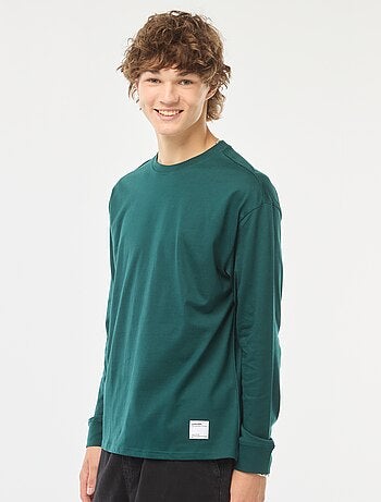 T-shirt in jersey a maniche lunghe
