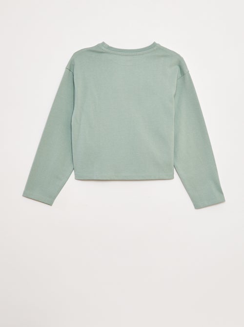 T-shirt in jersey a maniche lunghe - Kiabi