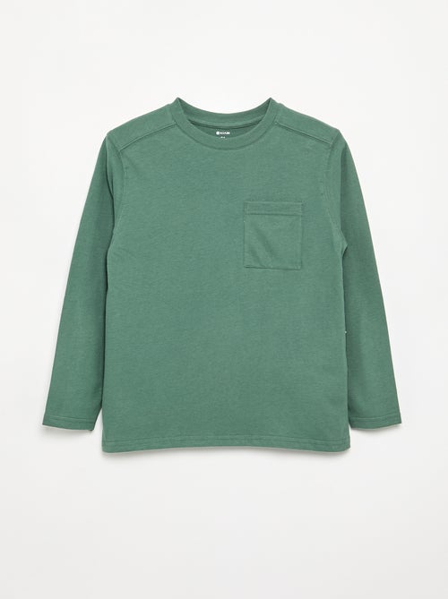 T-shirt in jersey a maniche lunghe - Kiabi