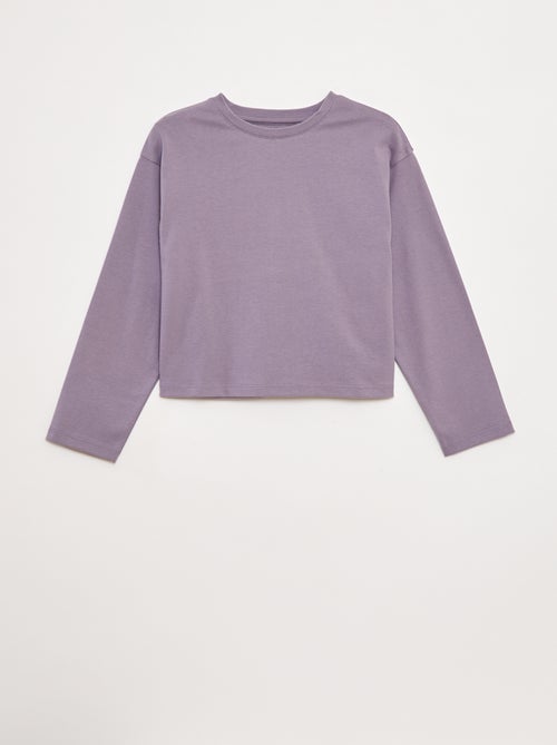 T-shirt in jersey a maniche lunghe - Kiabi