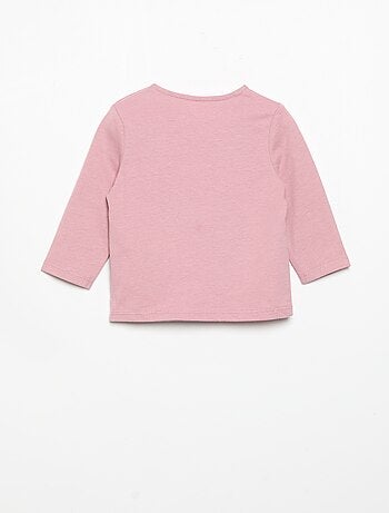 T-shirt in jersey a maniche lunghe