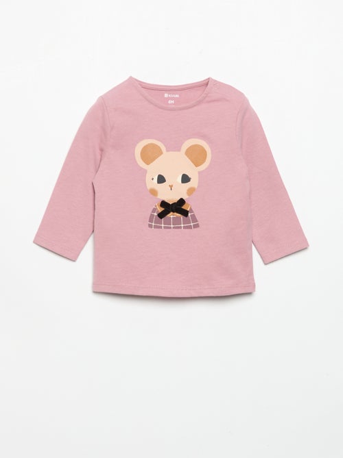 T-shirt in jersey a maniche lunghe - Kiabi T-shirt in jersey a maniche lunghe - Kiabi