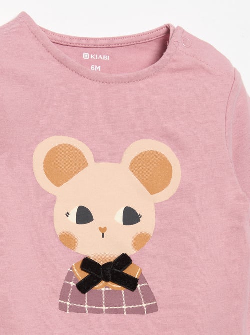 T-shirt in jersey a maniche lunghe - Kiabi T-shirt in jersey a maniche lunghe - Kiabi