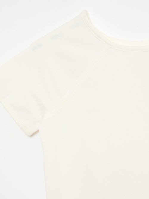 T-shirt in jersey a tinta unita - Collezione facile da indossare - Kiabi