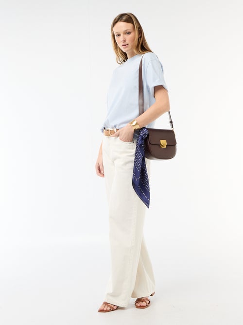 T-shirt in jersey a tinta unita a maniche corte - Kiabi