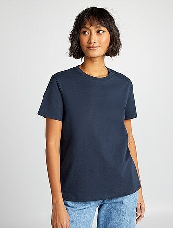 T-shirt in jersey a tinta unita
