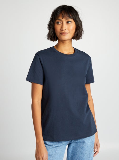 T-shirt in jersey a tinta unita - Kiabi T-shirt in jersey a tinta unita - Kiabi