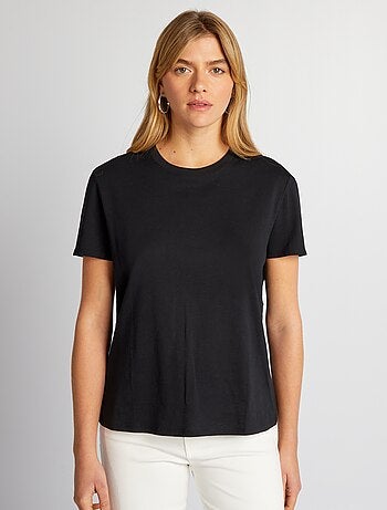 T-shirt in jersey a tinta unita