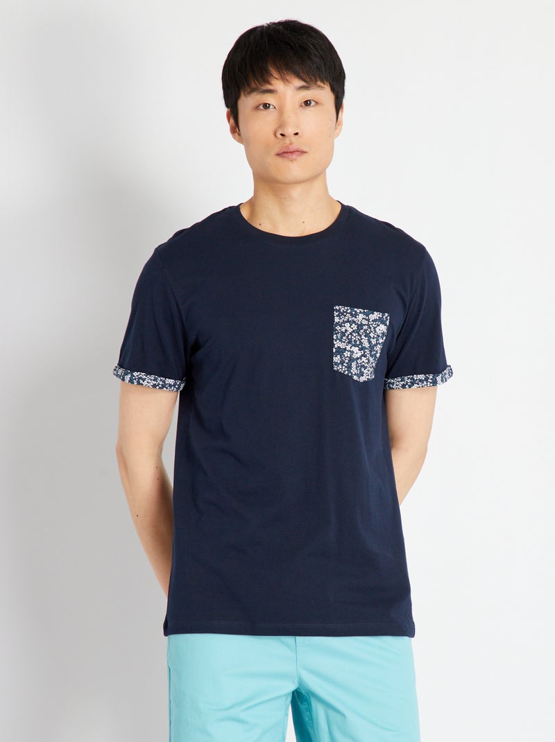 JEEP O102613-J863 T-Shirt Oversize Stampa Star Striped Manica con