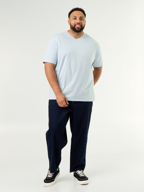 T-shirt in jersey con scollo a V - Kiabi T-shirt in jersey con scollo a V - Kiabi