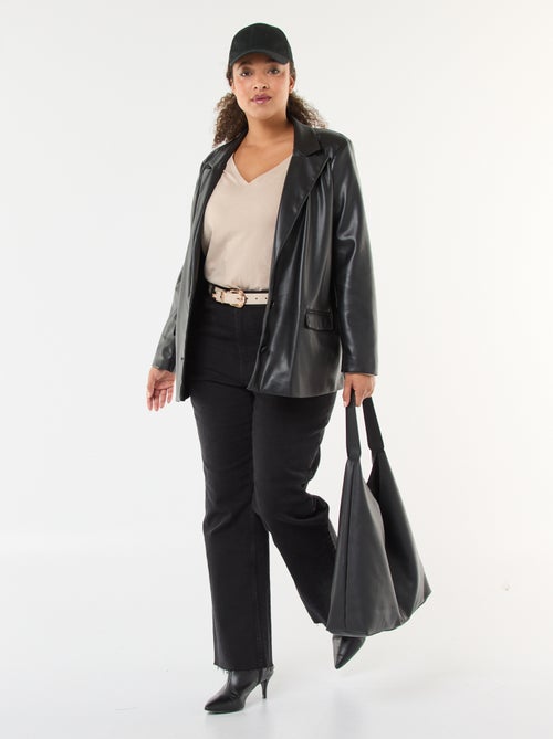 T-shirt in jersey con scollo a V e maniche lunghe - Kiabi