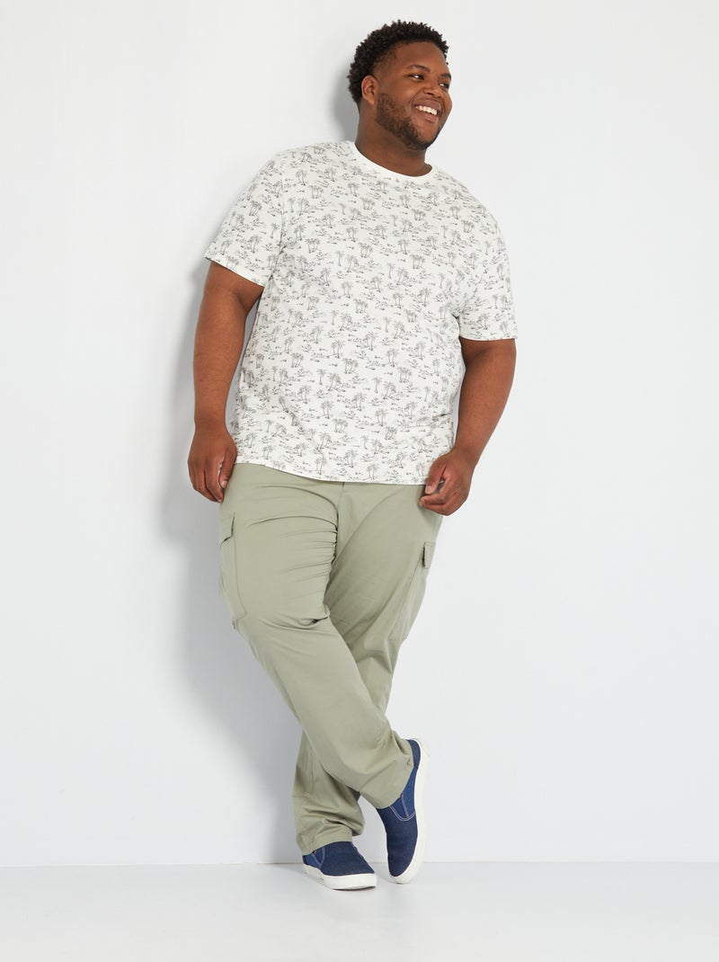 T-shirt in jersey con stampa BIANCO - Kiabi