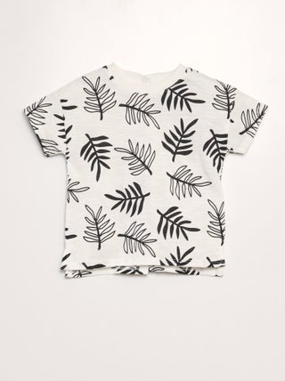 T-shirt in jersey con stampa