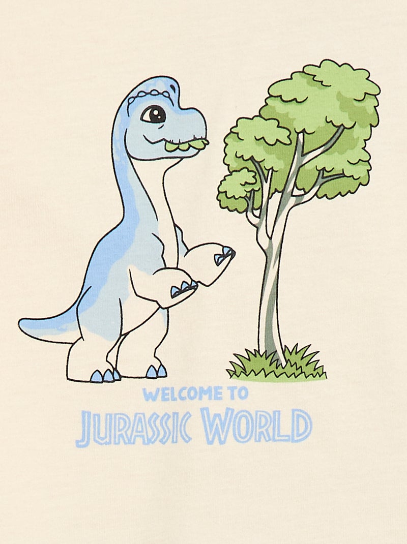 T-shirt in jersey con stampa 'Jurassic World' Beige - Kiabi