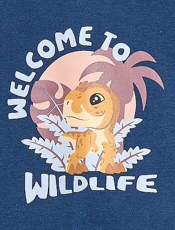 T-shirt in jersey con stampa 'Jurassic World'