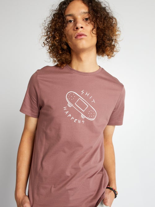 T-shirt in jersey con stampa - Kiabi
