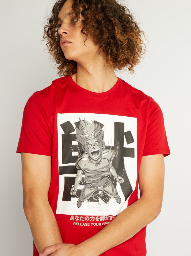 T-shirt in jersey con stampa ROSSO - Kiabi