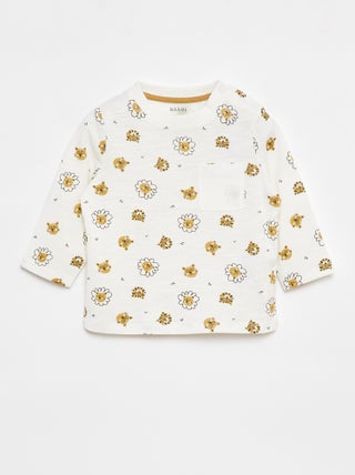 T-shirt in jersey con tasca sul petto