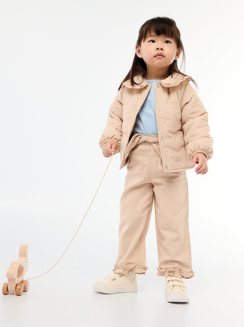 T-shirt in jersey di cotone con patch a cuore - Kiabi