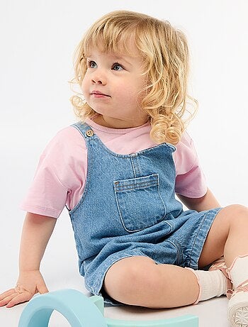 T-shirt in jersey di cotone con patch a cuore