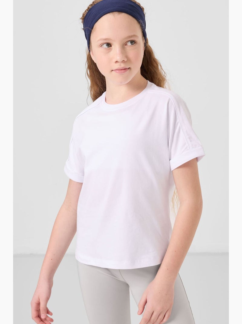 T-shirt in jersey di cotone tommy Bianco - Kiabi